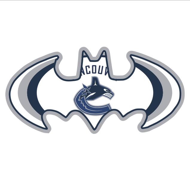 Vancouver Canucks Batman Logo iron on transfers